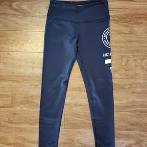 VICTORIA'S SECRET VSX SPORT, Knockout Tights, Leggings, Black w Logo Print, XS